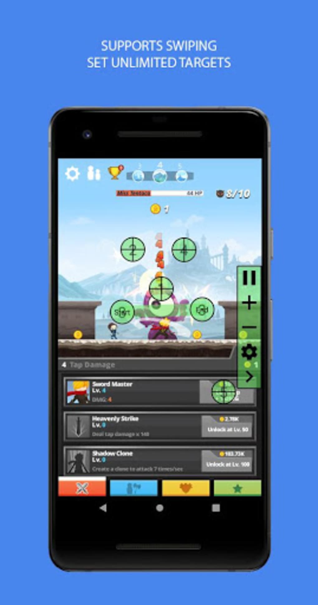 safe auto clicker for droid tap games
