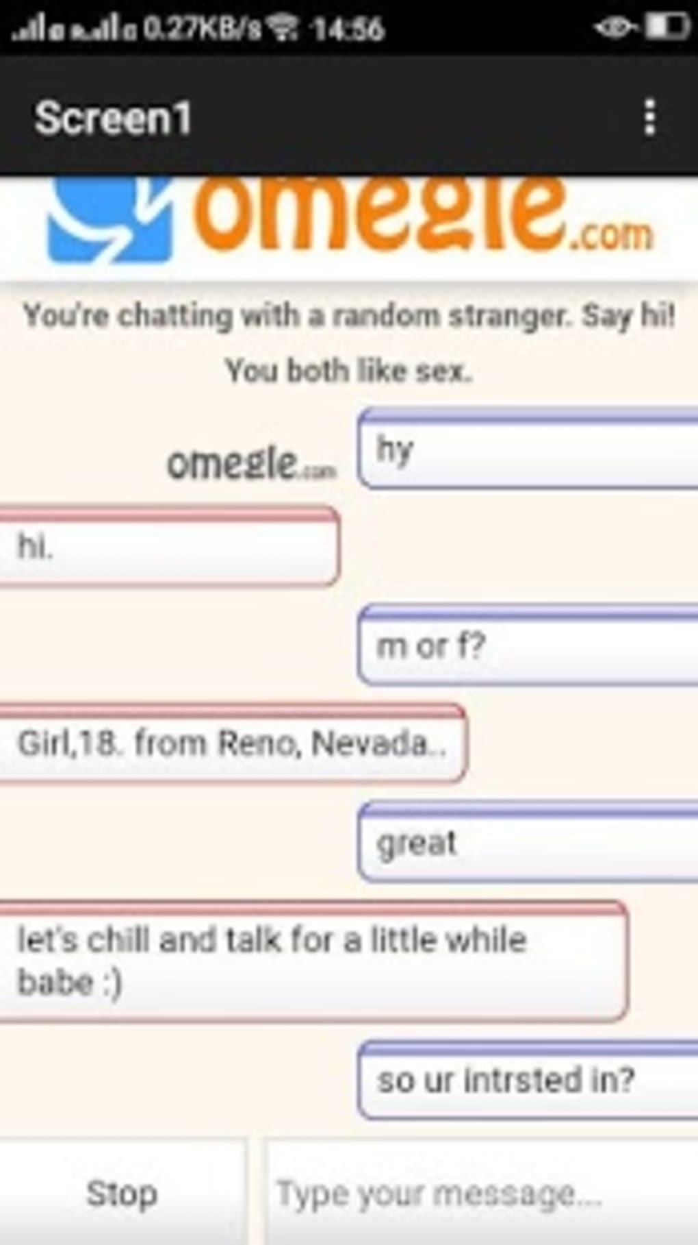 Omegle Chat.