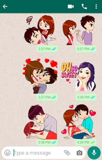 Imagen 0 para Love Story Stickers WASti…