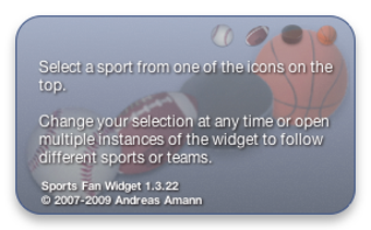 Imagen 0 para Sports Fan Widget