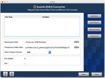 Imagen 0 para SysInfo Mac EMLX Converte…