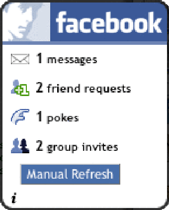 Image 0 for Facebook Dashboard Widget