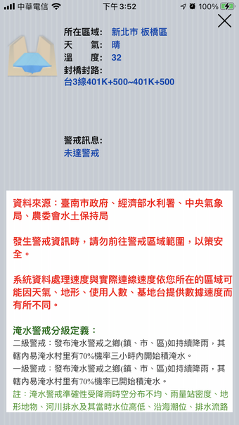 Image 0 for 臺南水情巡查報APP