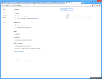 Imagen 2 para Epic Privacy Browser