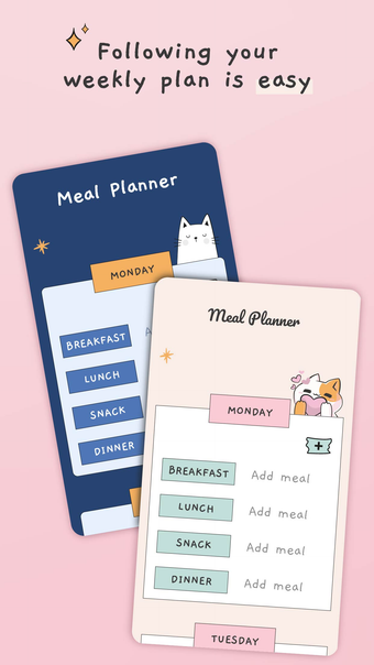 Meal plan template food diary