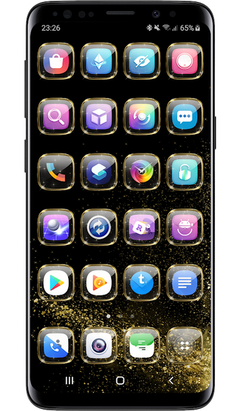 Imagen 0 para Launcher Theme - Gold Gla…