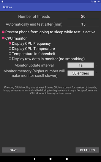 Imagen 0 para CPU Throttling Test