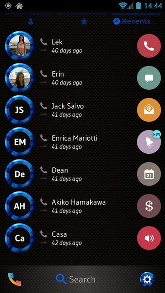 Image 0 for Shading Blue Dialer Theme