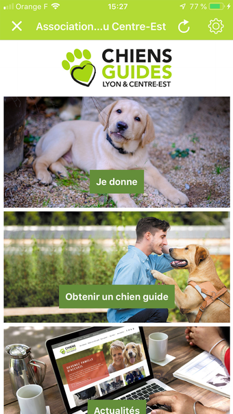 Image 0 for Chiens Guides Lyon Centre…