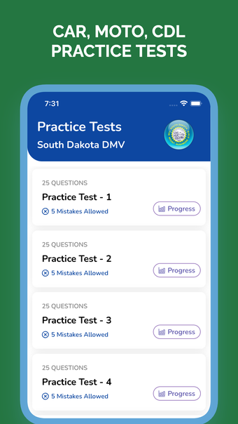 Image 0 for South Dakota DMV Test Pra…