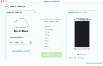 Imagen 0 para iSkysoft Phone Transfer