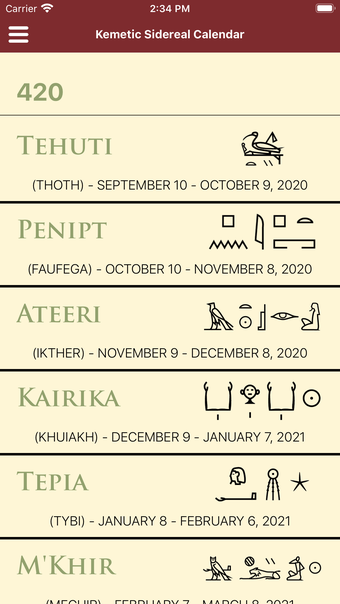 Image 0 for Kemetic Calendar