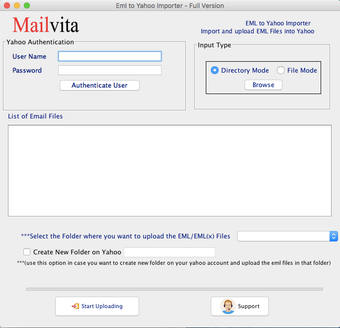 Image 0 for MailVita EML to Yahoo Imp…