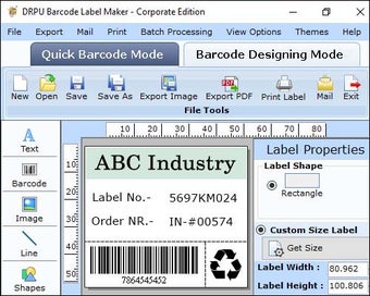 Image 0 for Standard Barcode Label Ma…