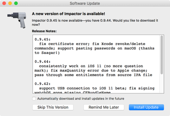 Image 0 for Cydia Impactor