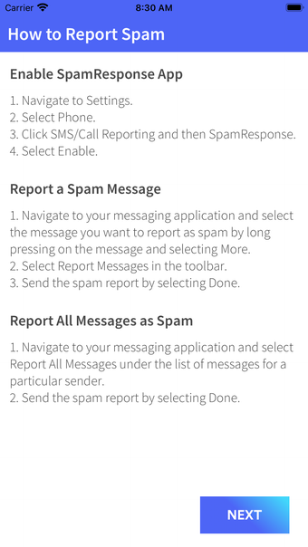 Imagen 0 para SpamResponse