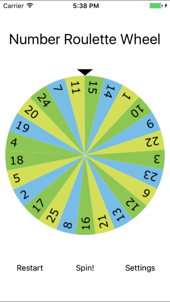 Image 0 for Number Roulette Wheel