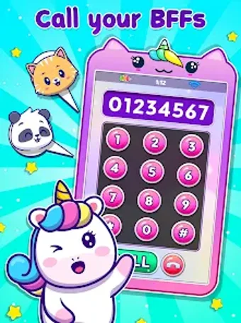 Imagen 0 para Kids Baby Unicorn Phone G…