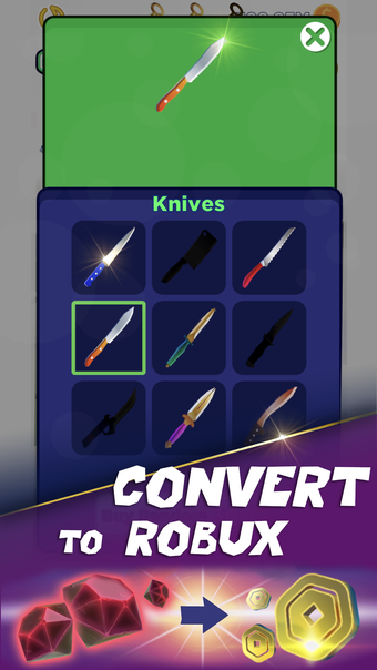 Robux Knives for Roblox