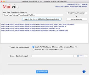 Image 0 for Mailvita Thunderbird to P…