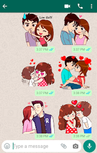 Image 0 for Love Story Stickers