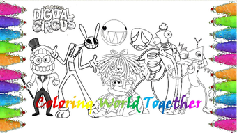 Imagen 0 para Coloring Virtual Pomni Ci…