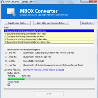 Imagen 0 para Mac MBOX to PST