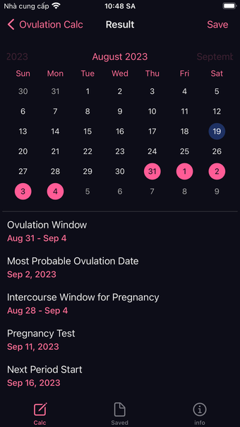 Image 0 for Ovulation Calculator Cale…