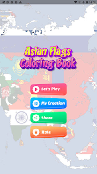 Imagen 0 para coloring flag asian count…