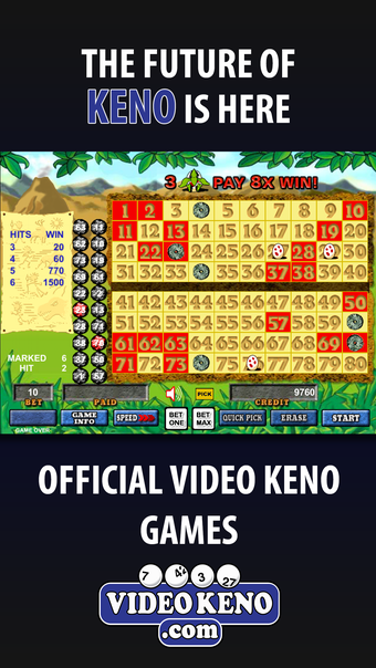 Image 0 for Video Keno Mobile Games