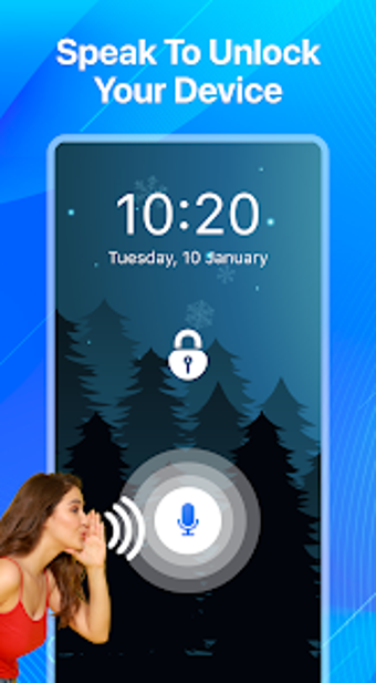 Imagen 0 para Voice Lock Screen: Pin Pa…