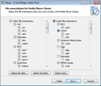 K-Lite Codec Pack Mega