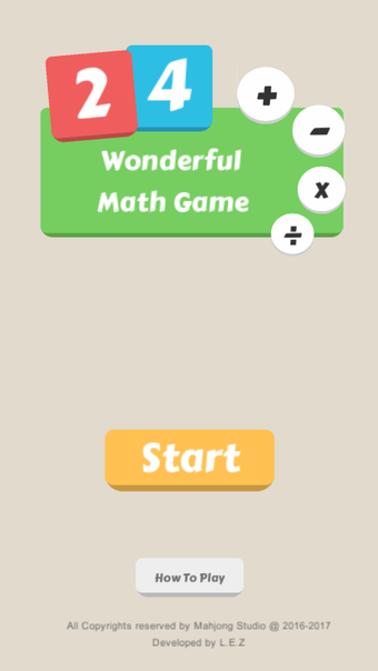 Image 0 for 24 - Classical Math Game