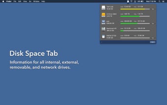 Disk Space Tab