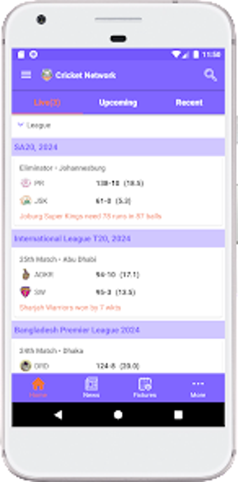 Cricket Network - Live Score