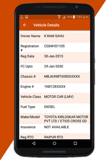 Download CG RTO Vehicle Owner Details for Android - Free - 1.2