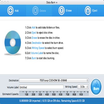 Imagen 0 para Data DVD Burner for Mac