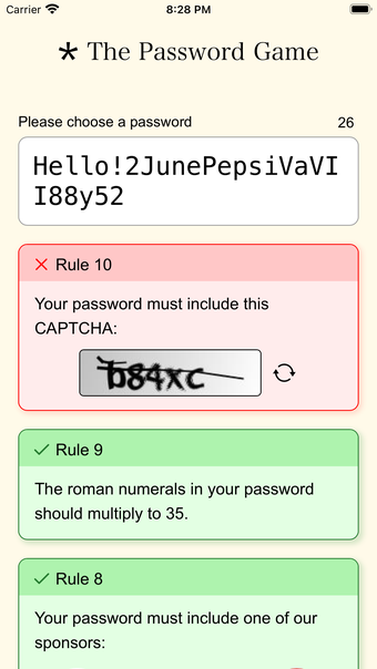 Image 0 for The Password Game