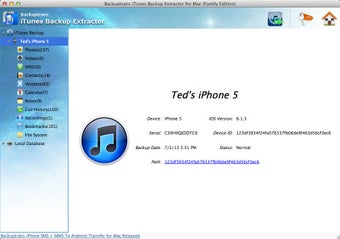 Image 0 for iTunes Backup Extractor f…