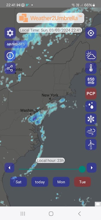 Weather2Umbrella Weather Maps