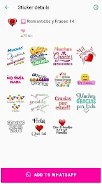 Imagen 0 para Stickers de Amor para Wha…