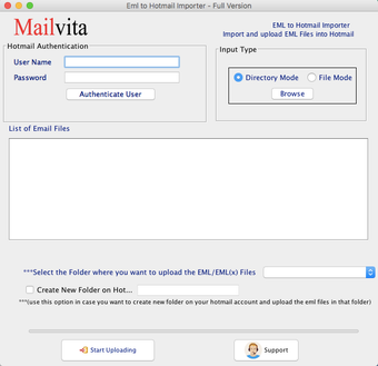 Image 0 for MailVita EML to Hotmail I…