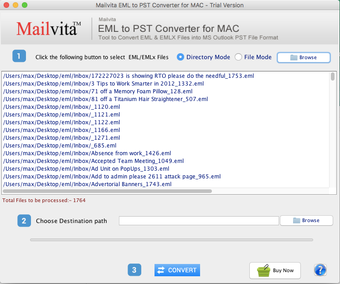 Imagen 0 para MailVita EML to PST Conve…