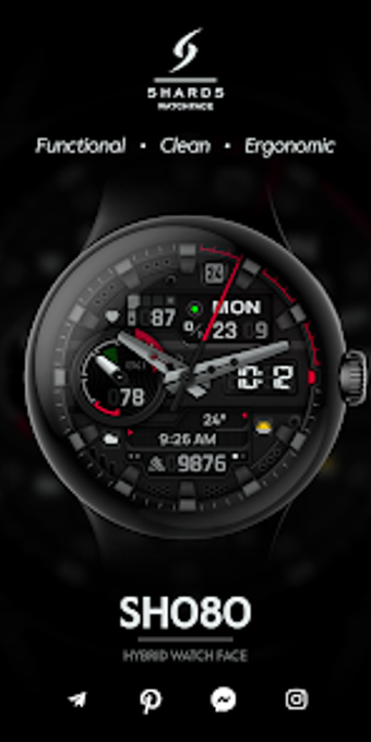 SH080 Watch Face WearOS watch