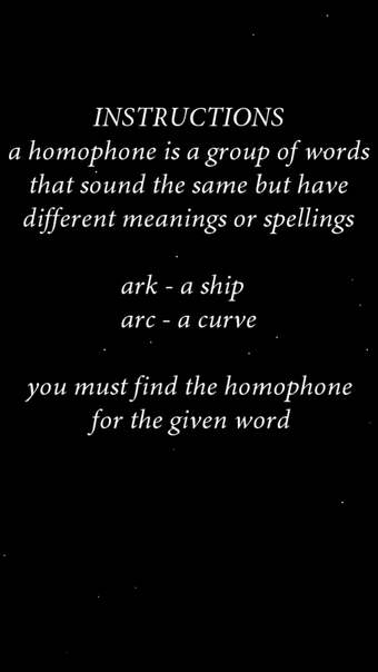 Image 0 for Homophone