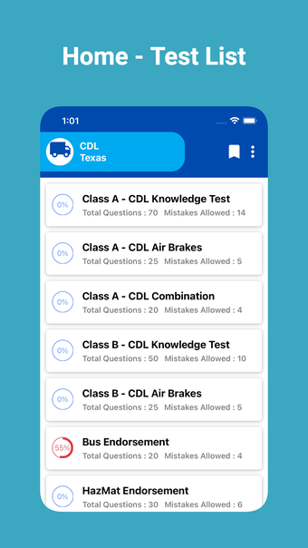 Imagen 0 para Texas CDL Prep Test