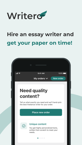 Image 0 for Writero: Hire pro writer