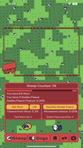 Idle Sheep Counter