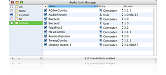 Image 0 for Audio Unit Manager