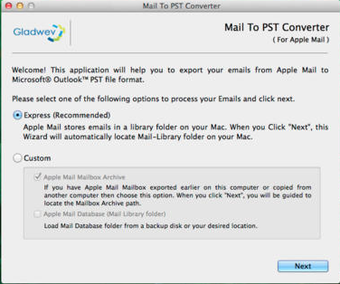 Image 0 for Apple Mail to PST Convert…